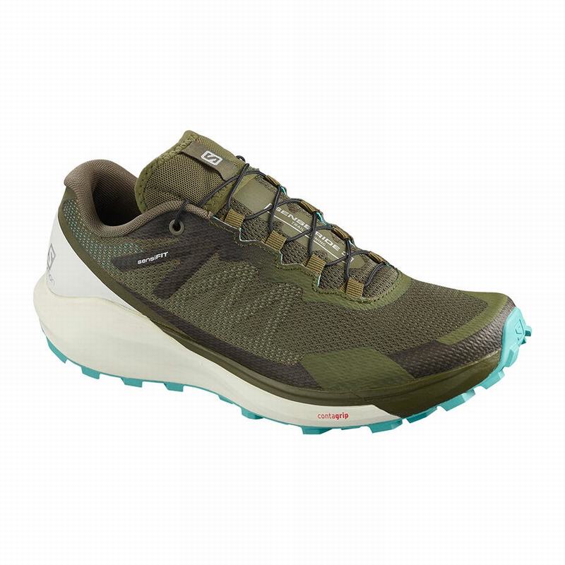 Zapatillas De Running Salomon Mujer Verde Oliva - Salomon Argentina SENSE RIDE 3 W ,705986-AZX